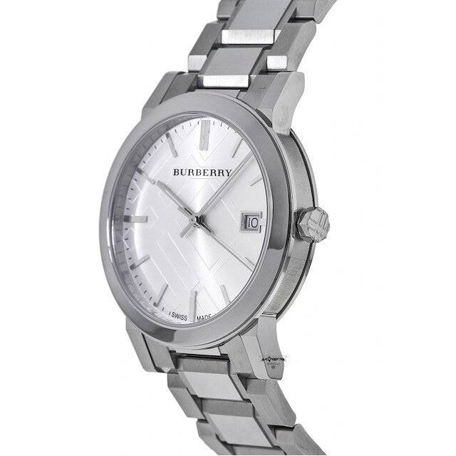 Authentic Burberry Unisex Check Stamped The City Watch BU9000