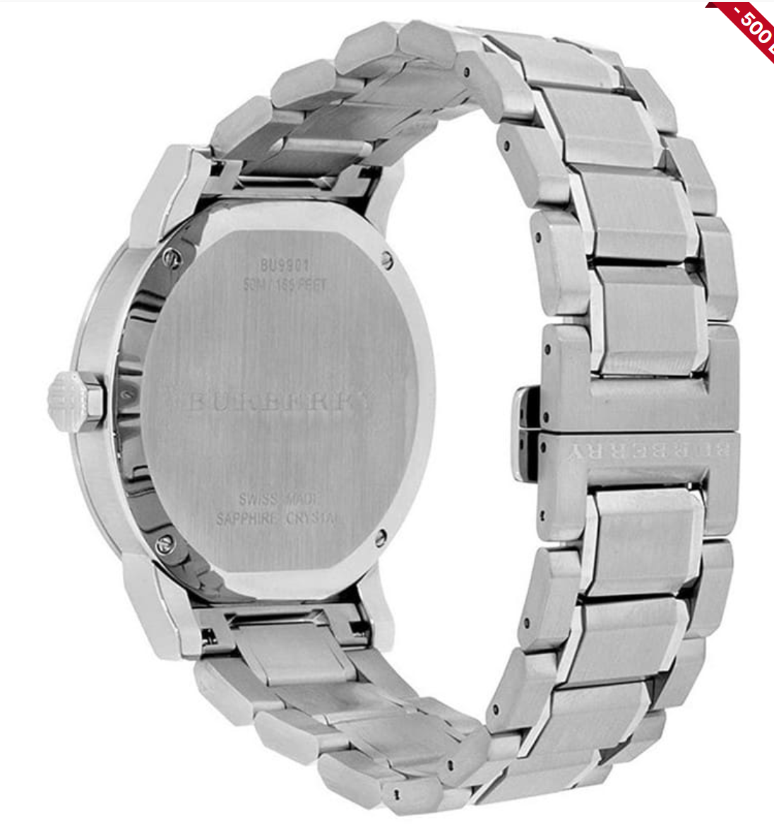 Reloj Burberry auténtico para hombre The City de 42 mm negro BU9901