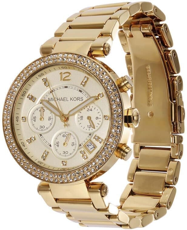 Michael Kors Parker Chronograph Gold Dial Gold-Tone Watch MK5354