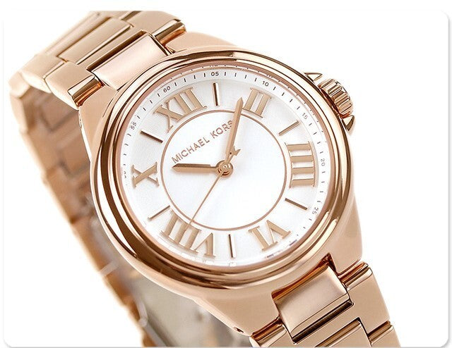 Michael Kors Camille Rose Gold-Tone Steel Watch MK7256