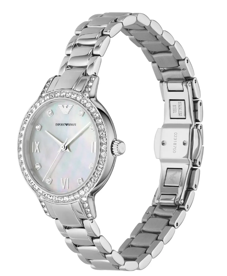 Emporio Armani Mother Of Pearl Dial Womens Cleo Watch AR11484
