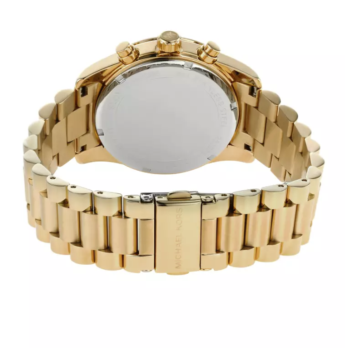 Michael Kors Lexington Lux Gold-Tone Stainless Steel Watch MK7241