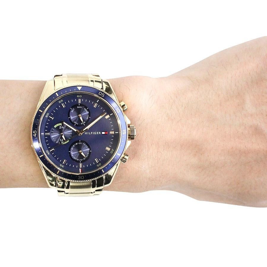 Reloj de pulsera cronógrafo Parker Gold para hombre, nuevo y auténtico, modelo 1791834