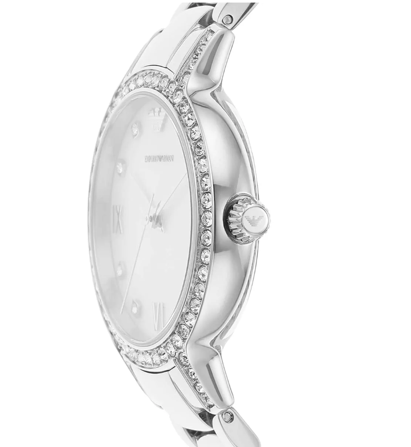 Genuine Mother Of Pearl Dial Emporio Armani Ladies Cleo Watch AR11484