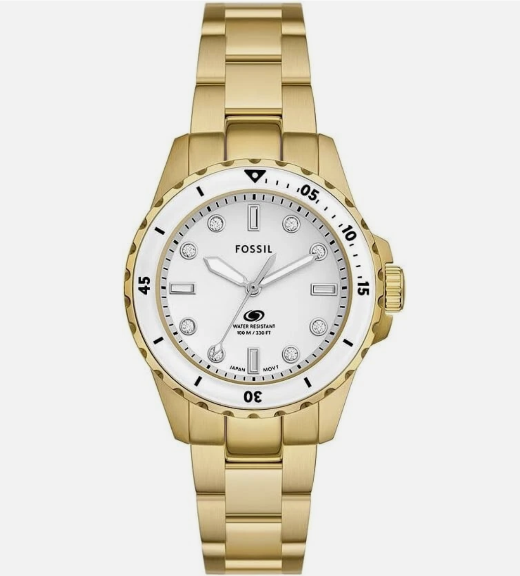 Fossil ES5350 Blue Gold Plated Bracelet Watch