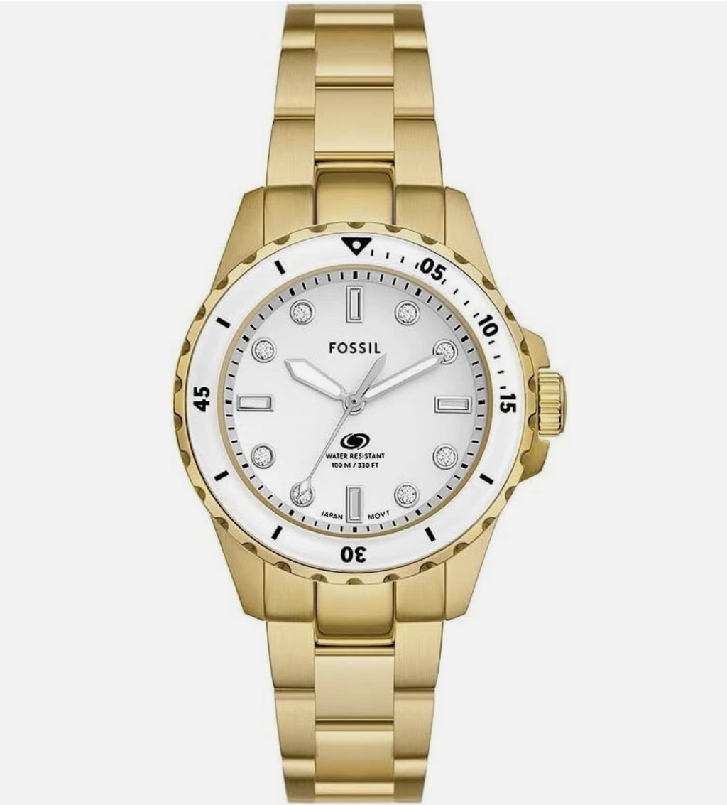 Fossil ES5350 Blue Gold Plated Bracelet Watch