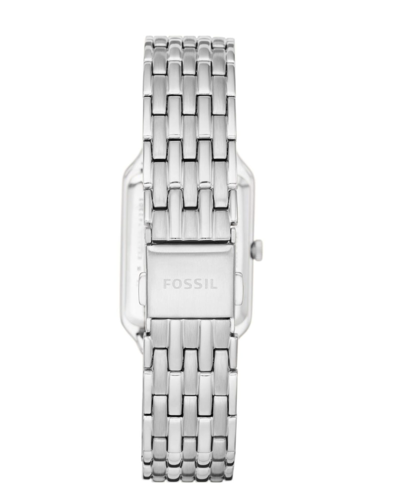 Fossil Raquel Date Stainless Steel Silver Dial Womens Watch ES5221