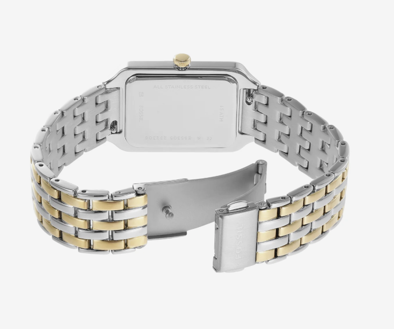 Fossil Raquel Three-Hand Date Two-Tone Stainless Steel Watch ES5305