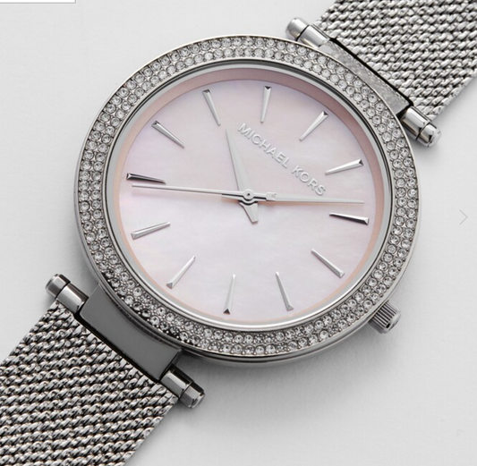 Michael Kors Pyper Pink Mesh Ladies Watch MK4518