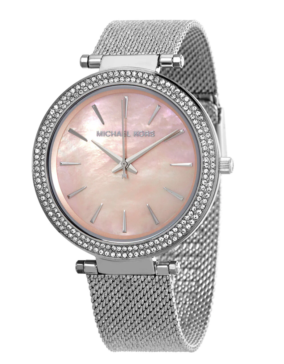 Michael Kors Pyper Pink Mesh Ladies Watch MK4518