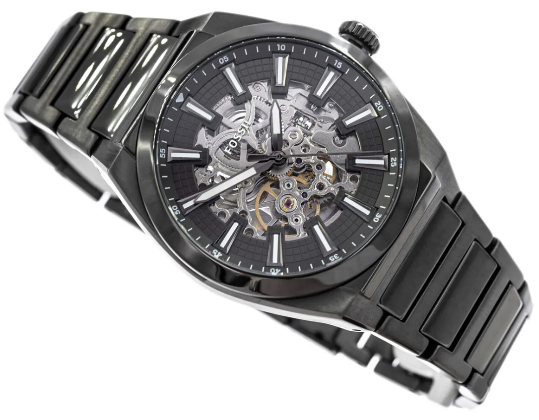 Reloj Fossil Everett automático de acero inoxidable auténtico ME3206