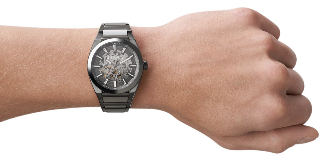 Reloj Fossil Everett automático de acero inoxidable auténtico ME3206