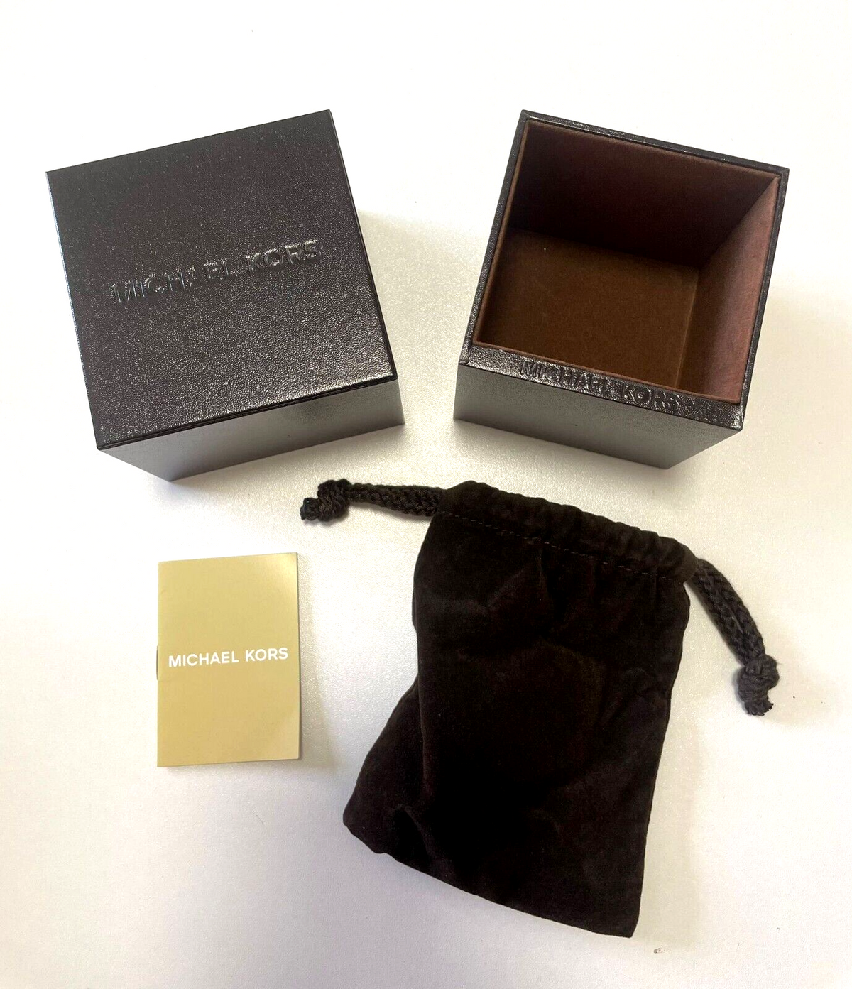 Caja de presentación de regalo para reloj Michael Kors, bolsa y manual