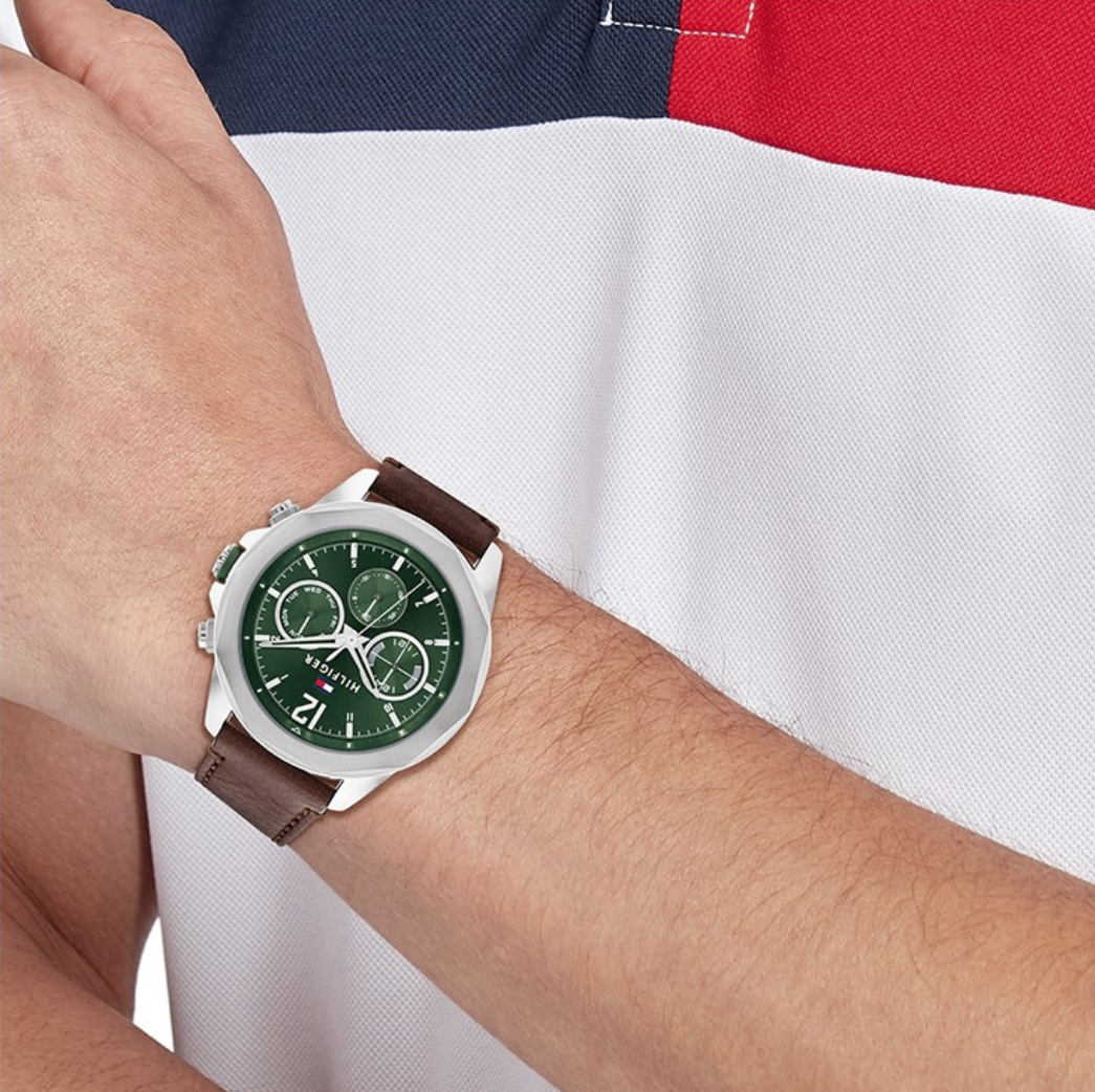 Reloj Tommy Hilfiger Lars Brown 1792064, nuevo y auténtico