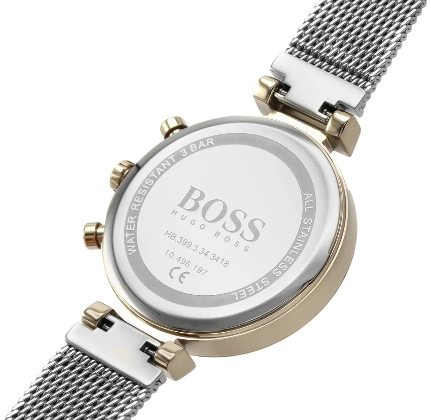 Reloj Hugo Boss Flawless para mujer, de malla, modelo 1502551