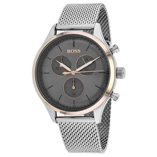 Hugo Boss Companion Chronograph Mens Mesh Watch 1513549