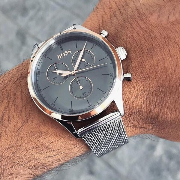 Reloj Hugo Boss Companion Chronograph para caballero, de malla, 1513549