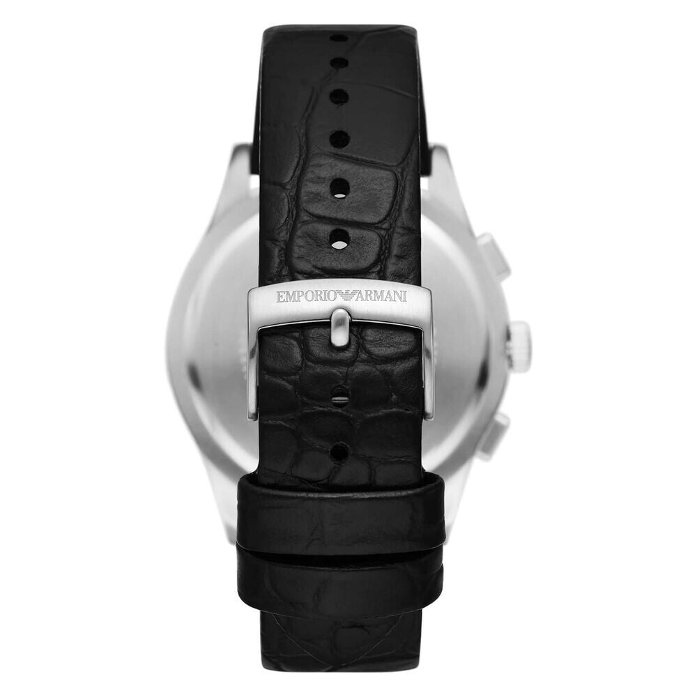 Genuine Emporio Armani Paolo 42mm Black Strap Watch AR11530
