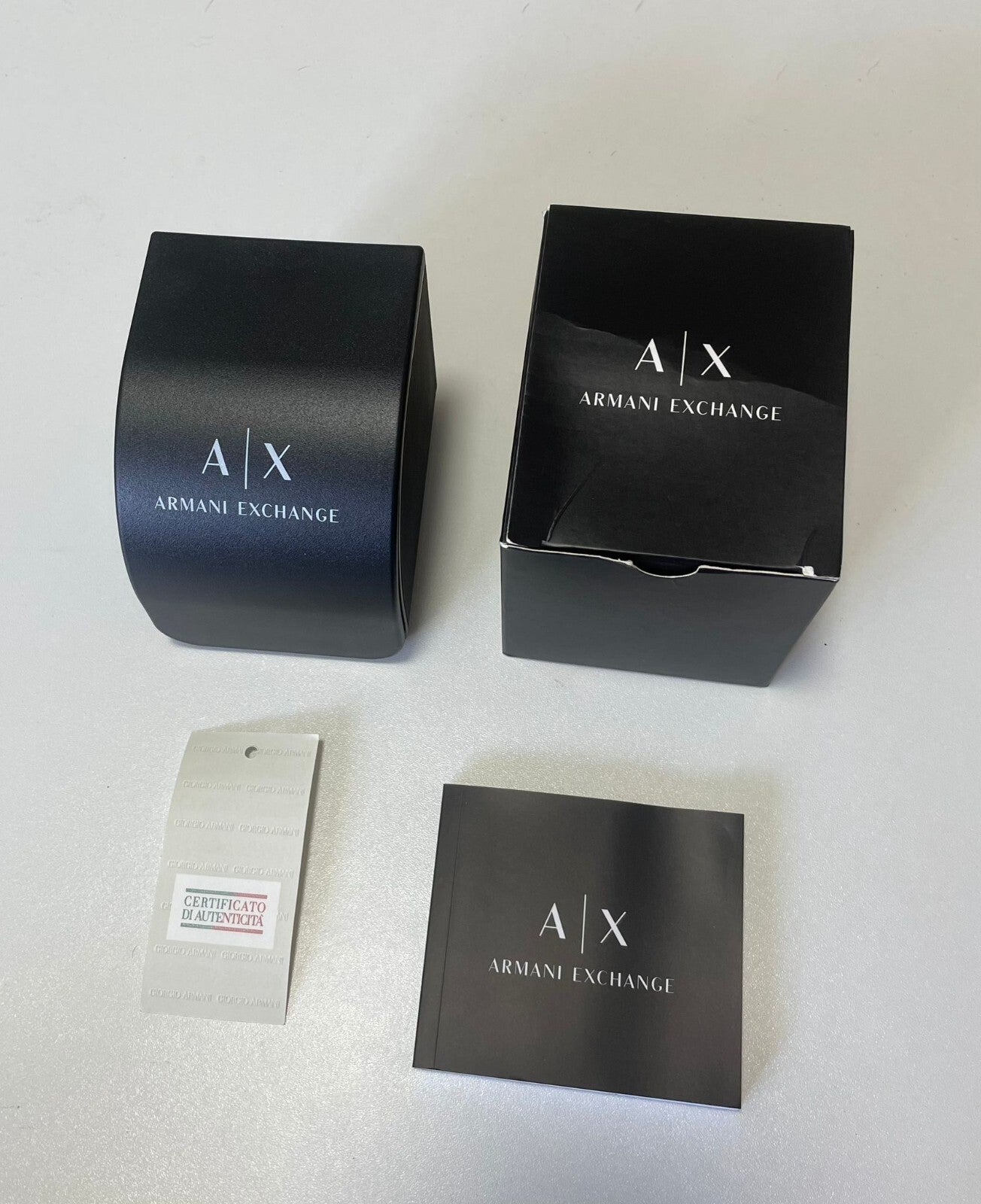 Armani Exchange Watch Gift Presentation Box Manual Certificate