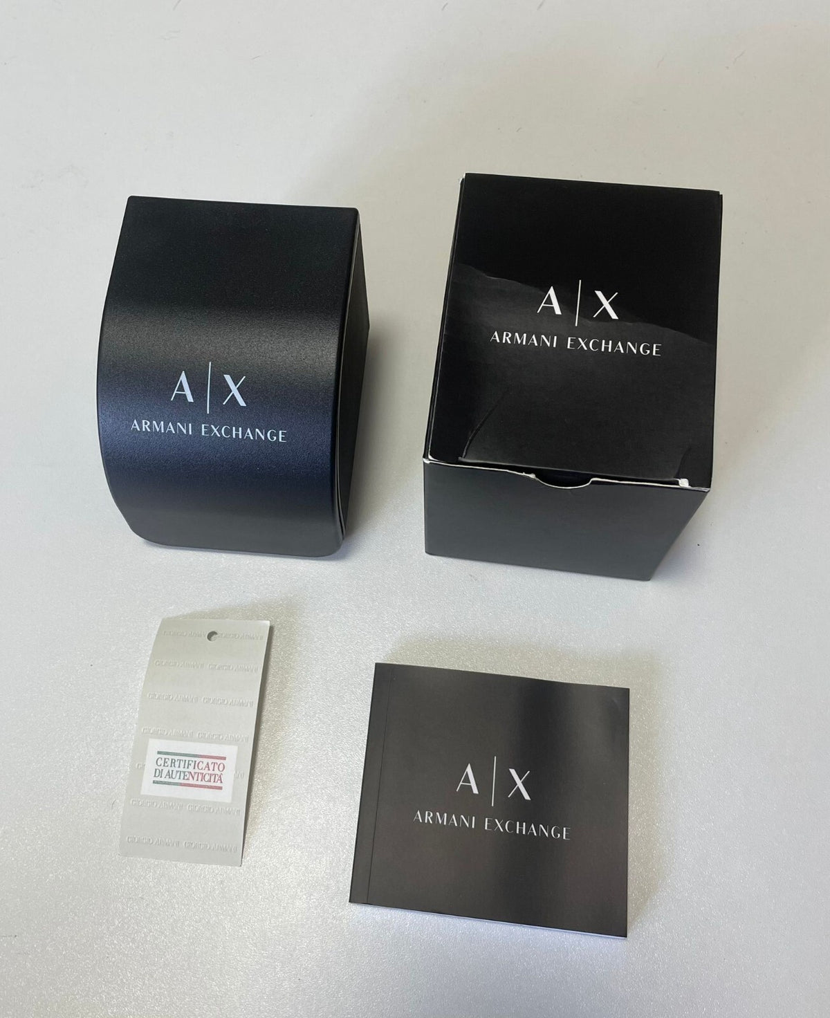 Armani Exchange Watch Gift Presentation Box Manual Certificate