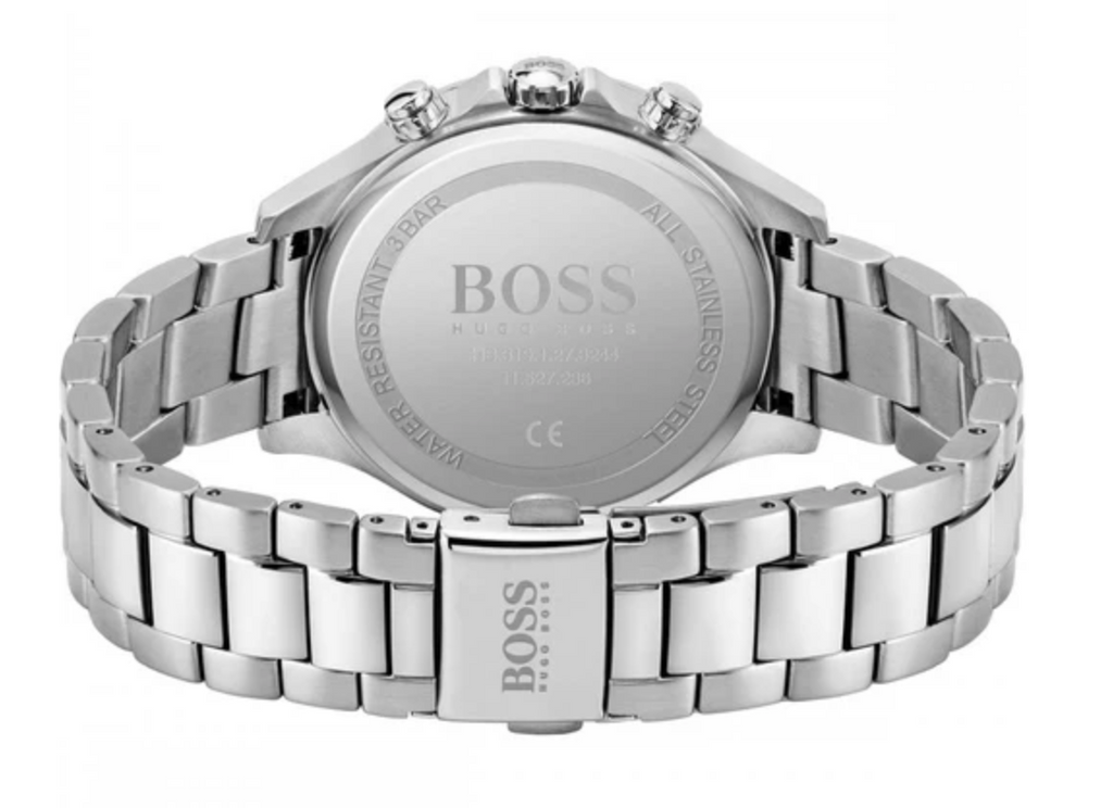 Reloj BOSS para mujer Hera con esfera rosa y bisel con piedras, modelo 1502565