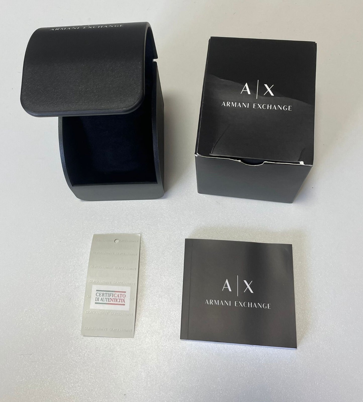 Armani Exchange Watch Gift Presentation Box Manual Certificate