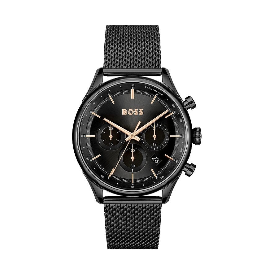 Reloj Hugo Boss Cronógrafo de Malla de Acero Negro para Hombre 1514065