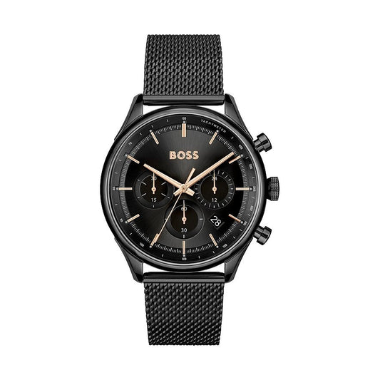 Reloj Hugo Boss Cronógrafo de Malla de Acero Negro para Hombre 1514065