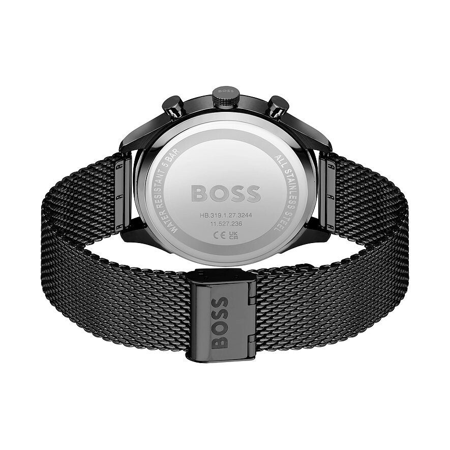 Reloj Hugo Boss Cronógrafo de Malla de Acero Negro para Hombre 1514065