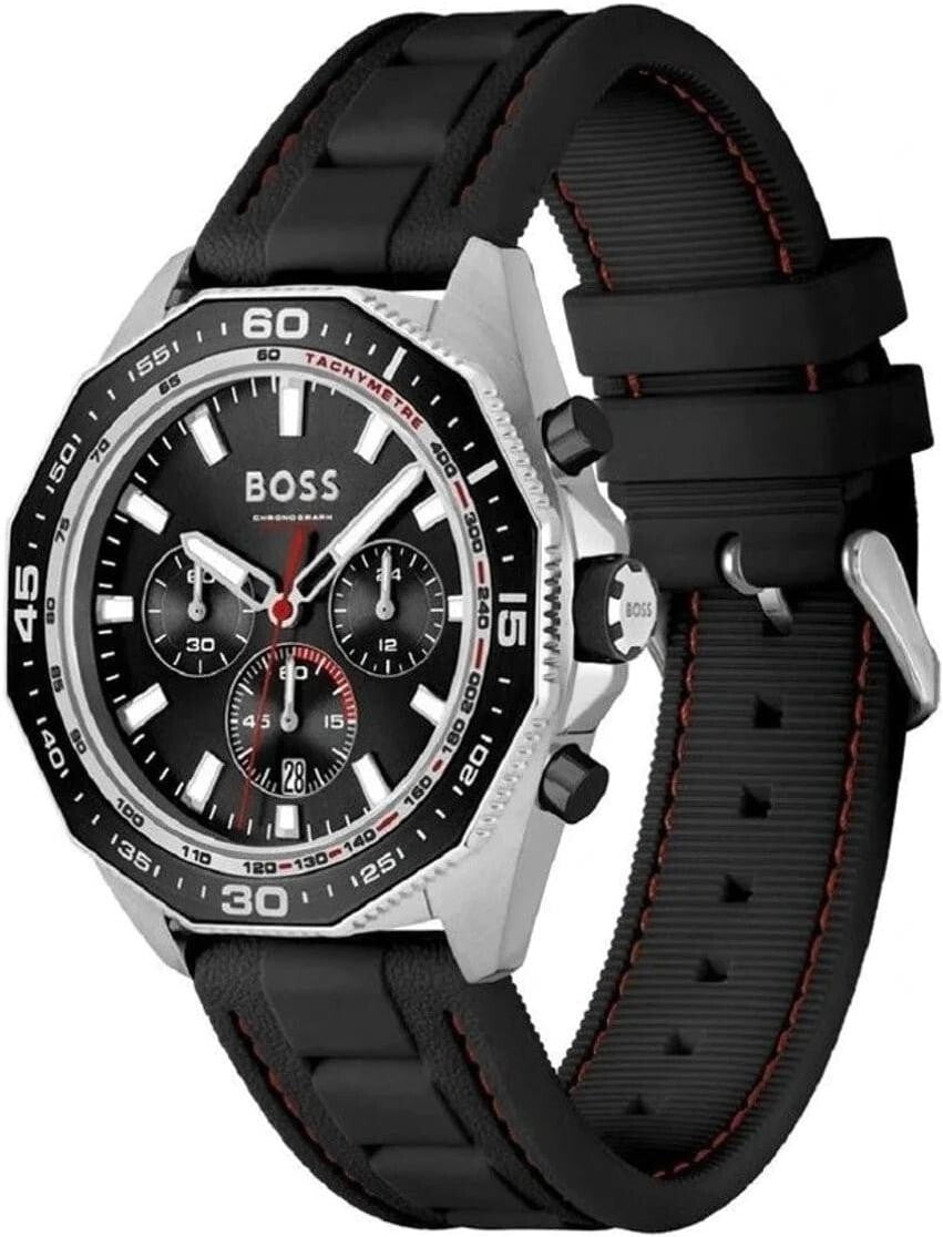 Reloj Hugo Boss Energy Chrono para hombre, esfera negra, 1513969