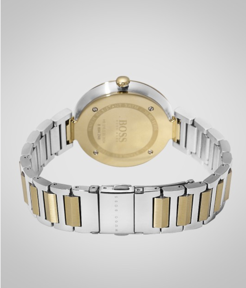 Hugo Boss Womens Allusion Gold & Silver Stainless Steel Watch 1502417
