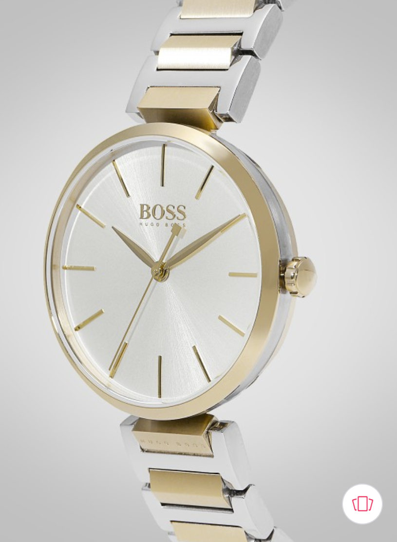 Hugo Boss Womens Allusion Gold & Silver Stainless Steel Watch 1502417
