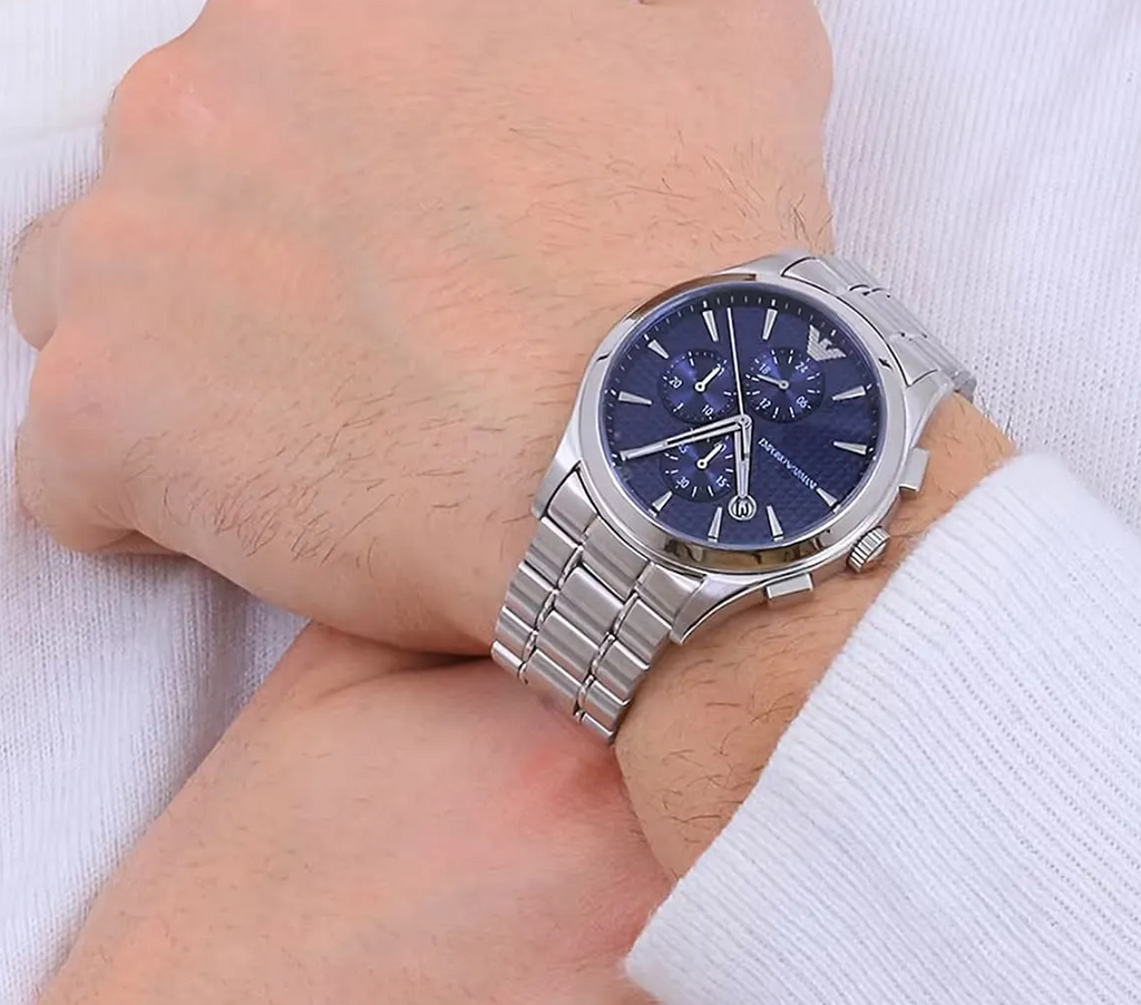 Emporio Armani AR11528 Paolo Blue Chronograph Mens Watch