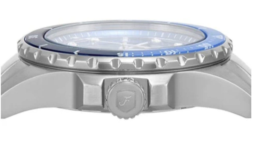 Reloj Fossil ES5353 Blue Dive de tres agujas con esfera azul y correa de acero plateado para mujer