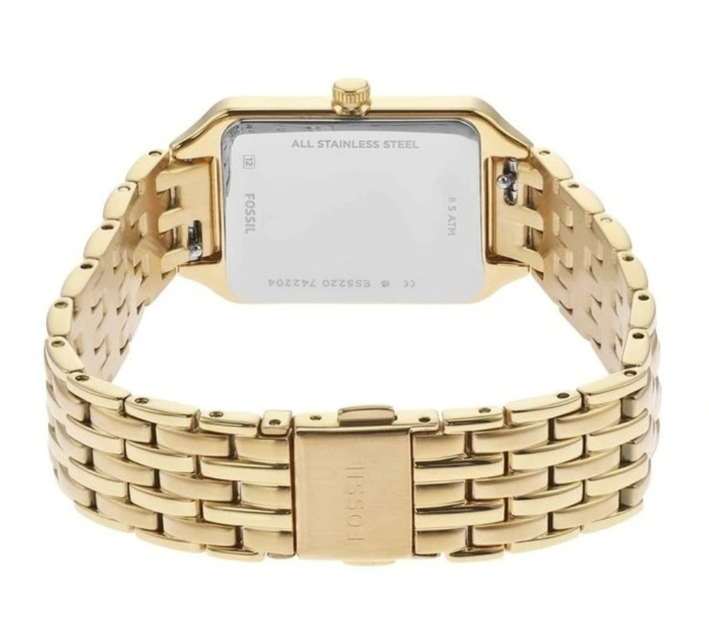 Reloj Fossil Raquel de tres agujas chapado en oro ES5220