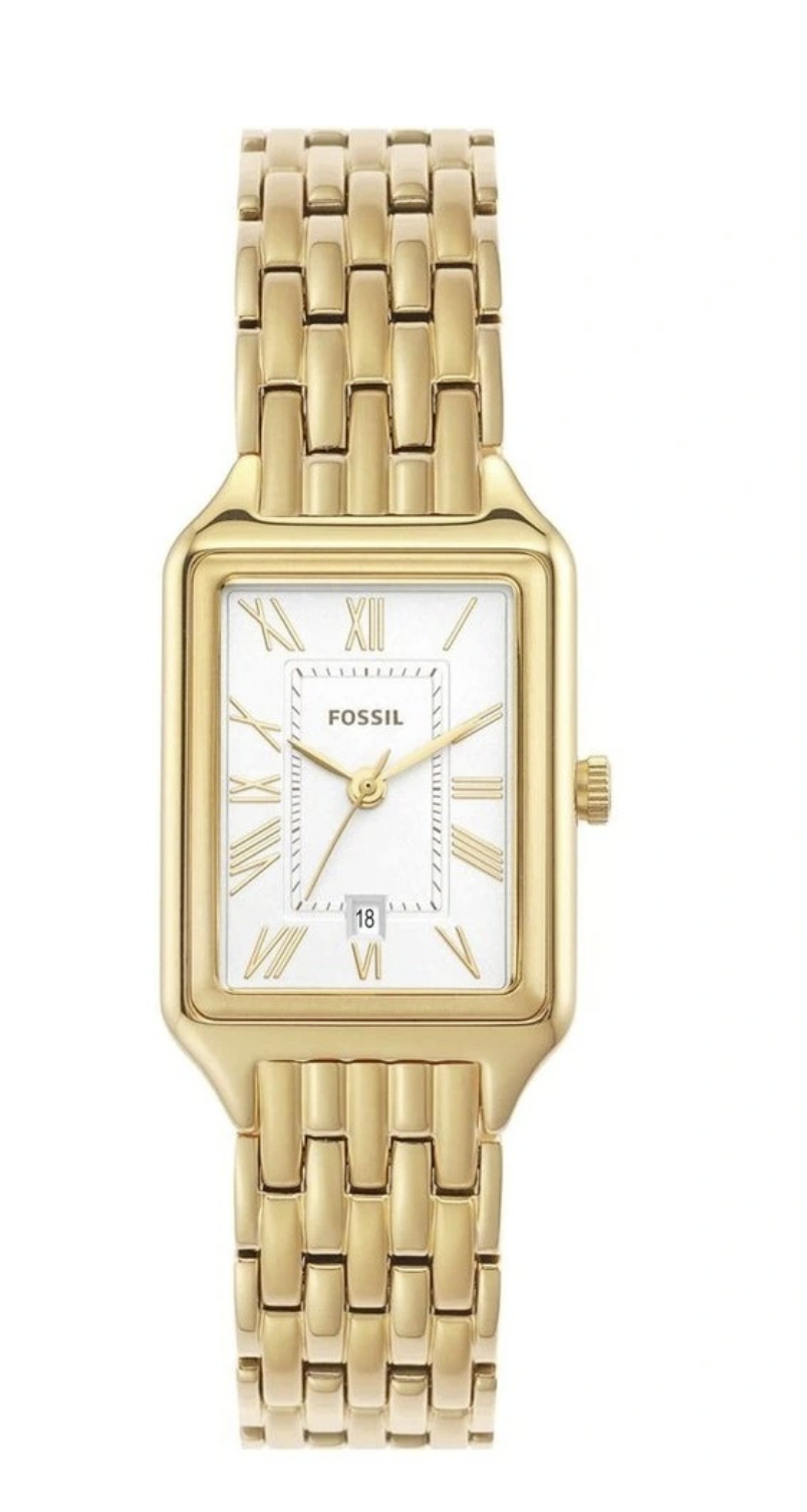 Fossil Raquel Three-Hand Gold Plated Watch ES5220