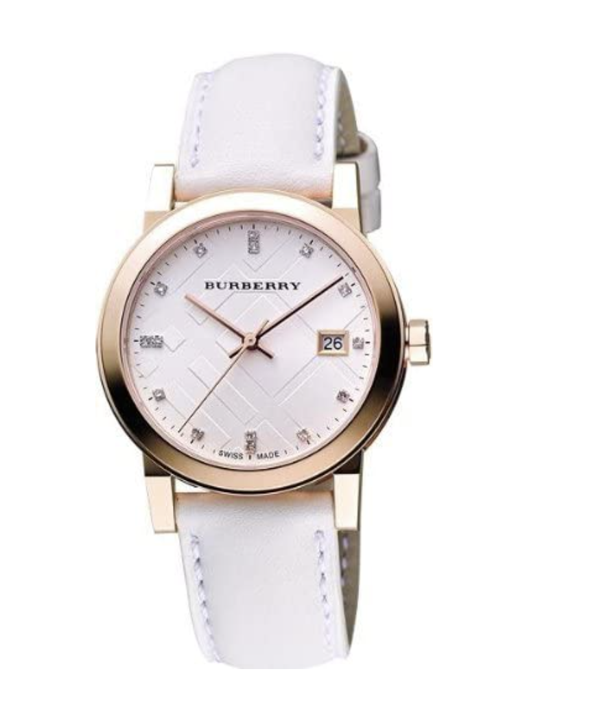 Burberry BU9130 Ladies Watch The City Diamond 34MM Rose Gold