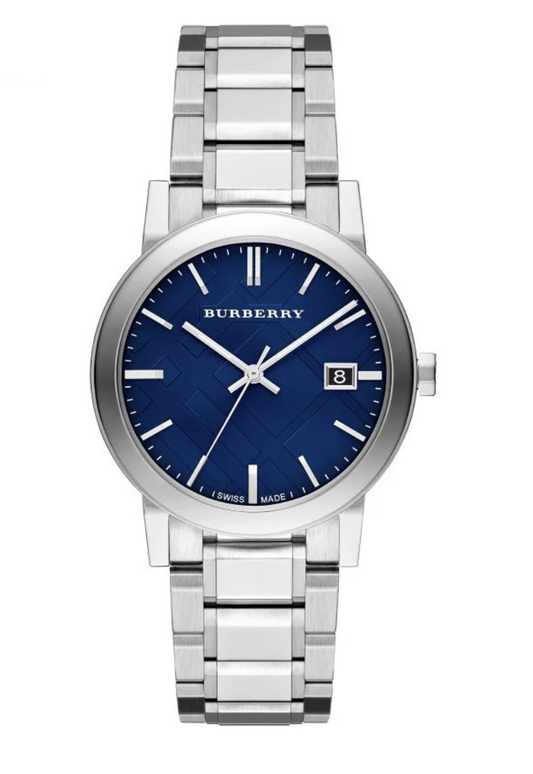 Reloj Burberry BU9031 The City con esfera azul para hombre