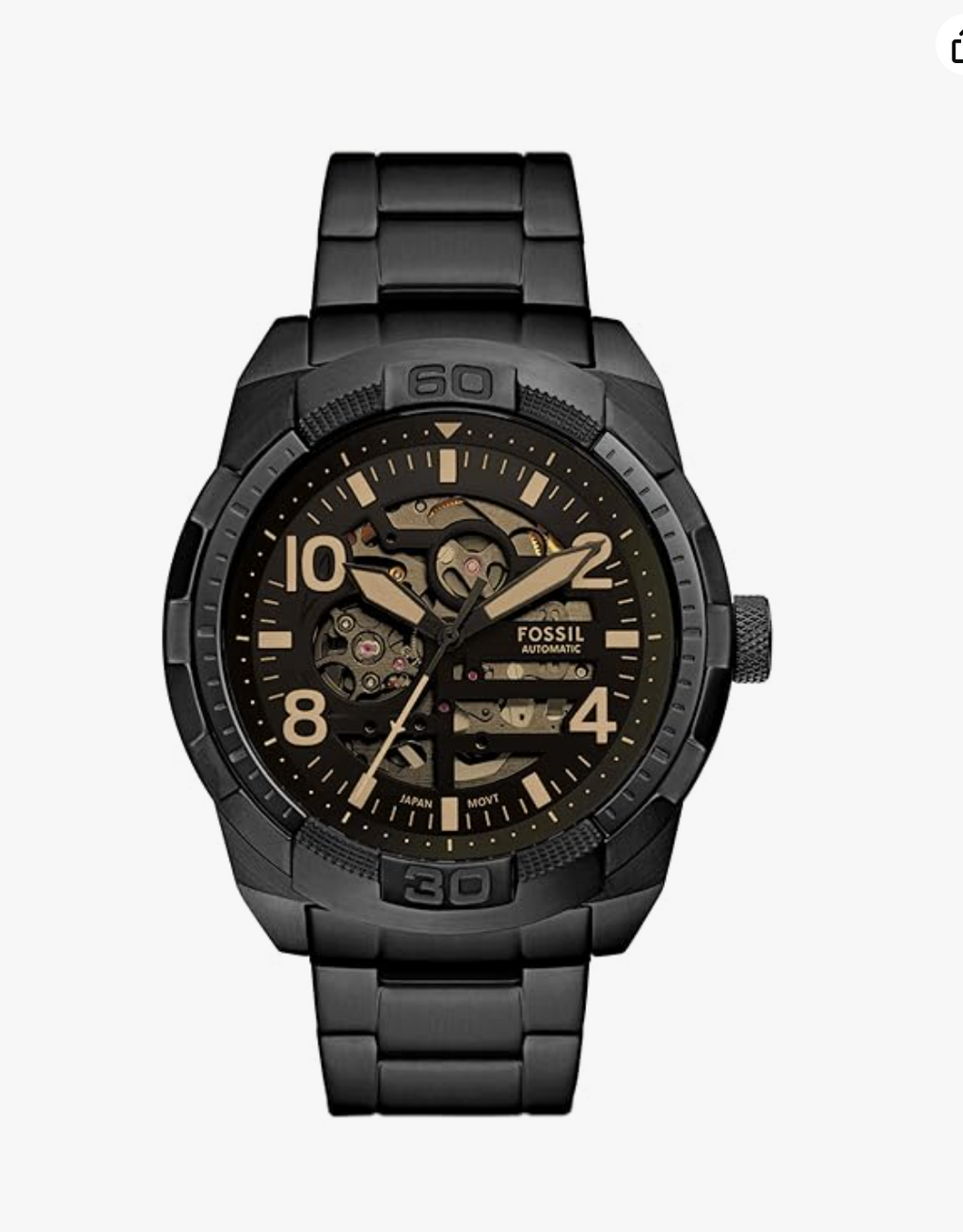 Reloj Bronson Automatic ME3256 de acero inoxidable negro