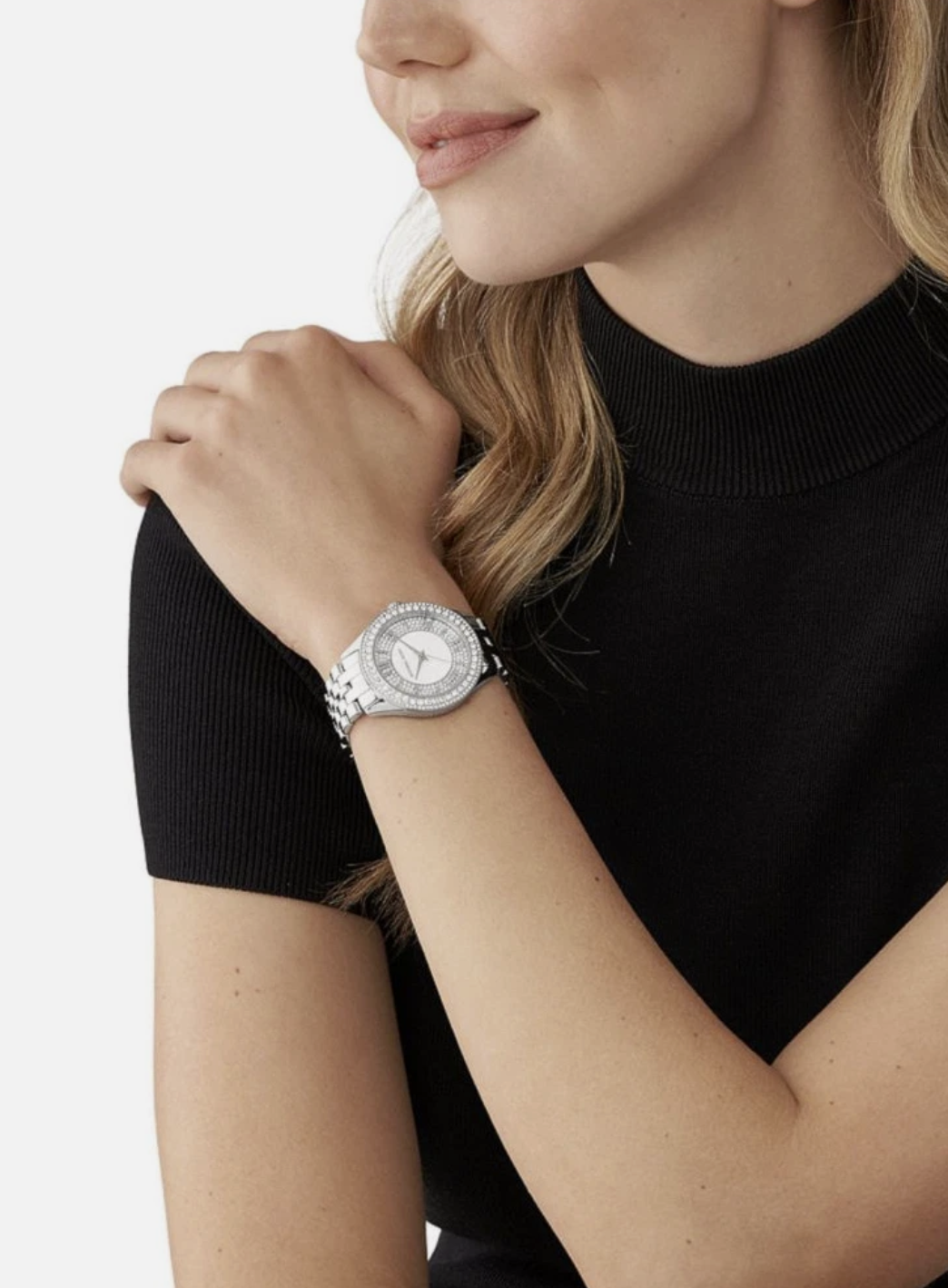 Reloj de señora Michael Kors Harlowe plateado MK4708