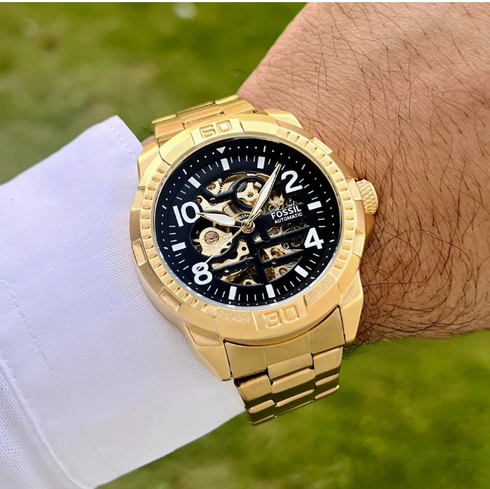 Fossil Bronson ME3257 Automatic Gold-Tone Stainless Steel Watch