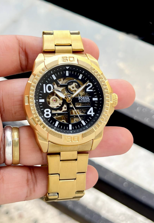 Fossil Bronson ME3257 Automatic Gold-Tone Stainless Steel Watch