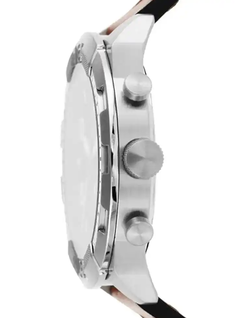 Fossil Bronson Chronograph Green Dial Leather Strap Quartz FS5738 Mens Watch