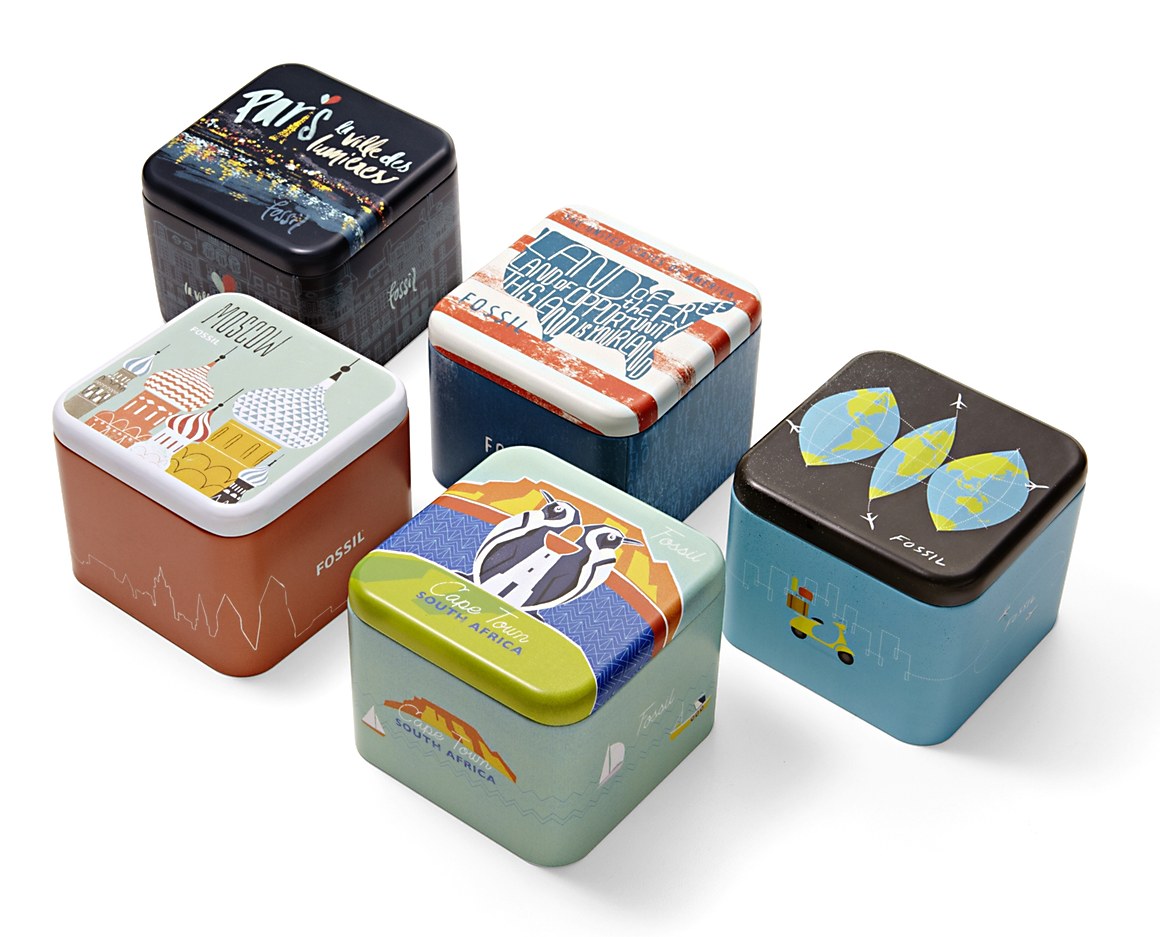 Reloj Fossil FS5711 Bronson con esfera azul efecto rayos de sol y correa de brazalete ahumado