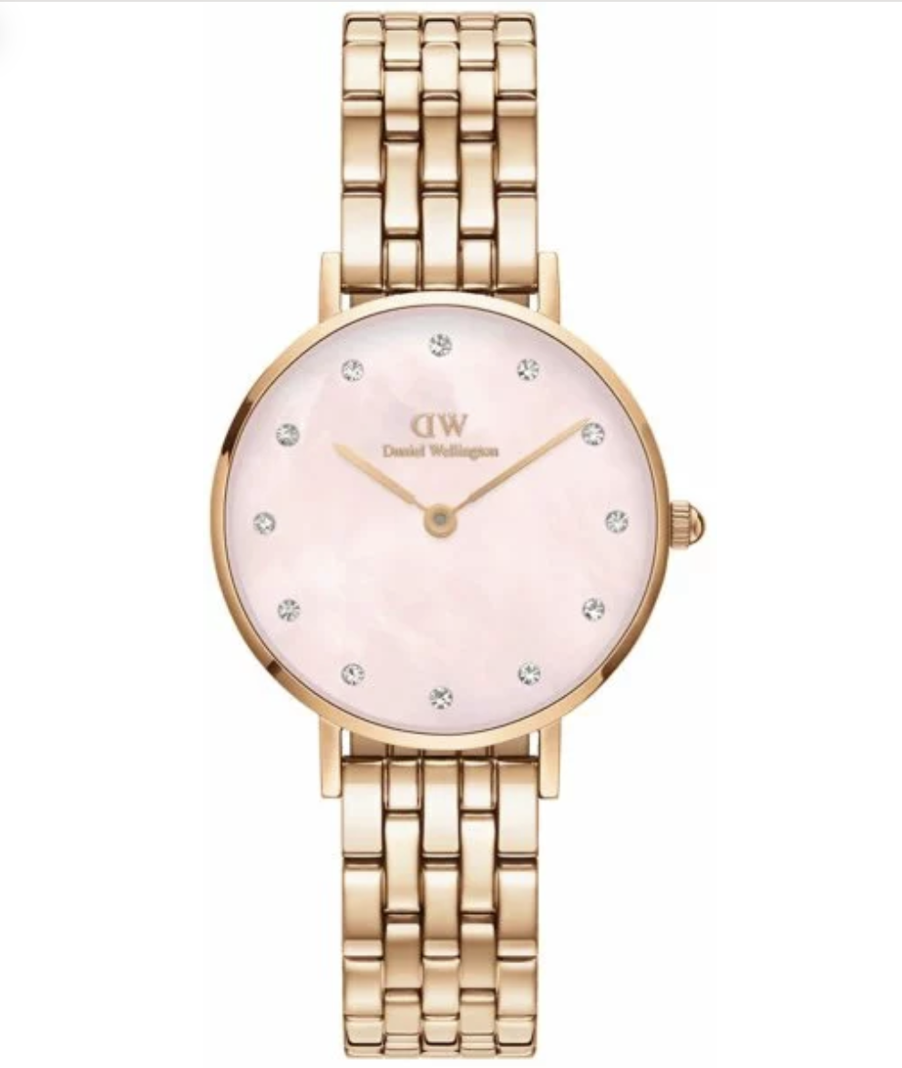 Daniel Wellington DW00100617 Petite Lumine Ladies Watch Pink Mother Of Pearl