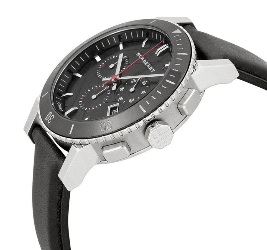 Reloj cronógrafo Burberry para hombre The City negro BU9382