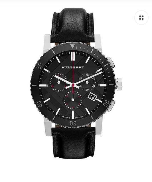 Burberry Mens Chronograph The City Black Watch BU9382