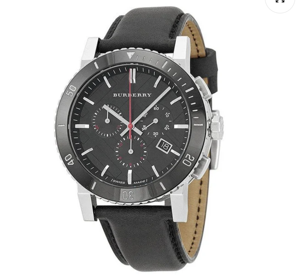 Reloj cronógrafo Burberry para hombre The City negro BU9382