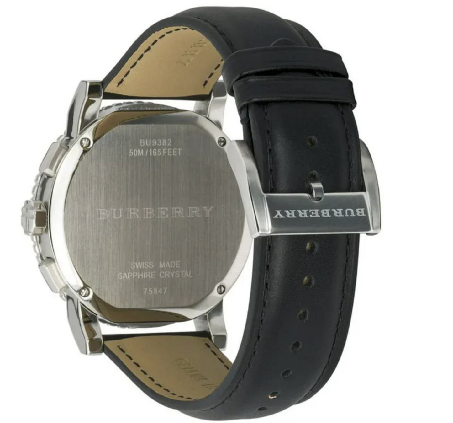 Reloj cronógrafo Burberry para hombre The City negro BU9382