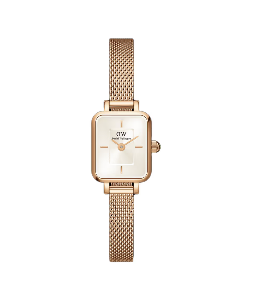 Daniel Wellington DW00100651 Quadro Micro Rose Gold 16mm Womens Watch